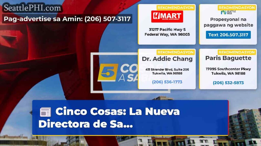 Cinco Cosas: La Nueva Directora de Sa...