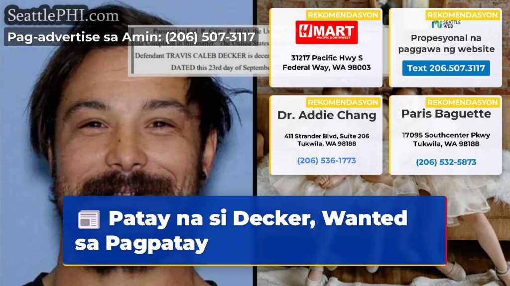 Patay na si Decker, Wanted sa Pagpatay
