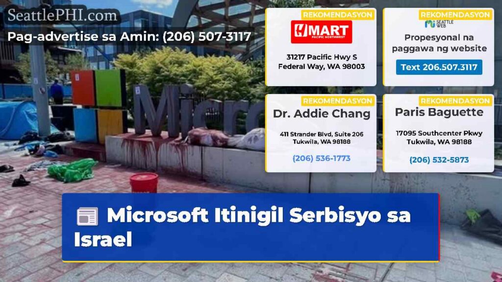 Microsoft Itinigil Serbisyo sa Israel