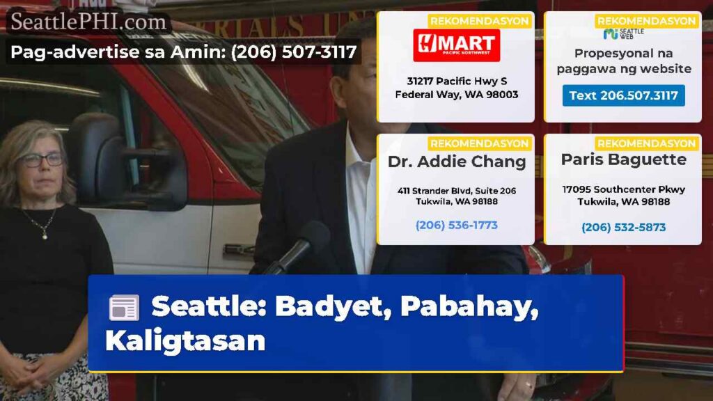 Seattle: Badyet, Pabahay, Kaligtasan