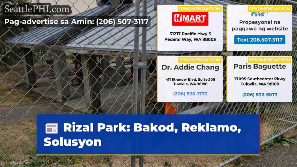 Rizal Park: Bakod, Reklamo, Solusyon