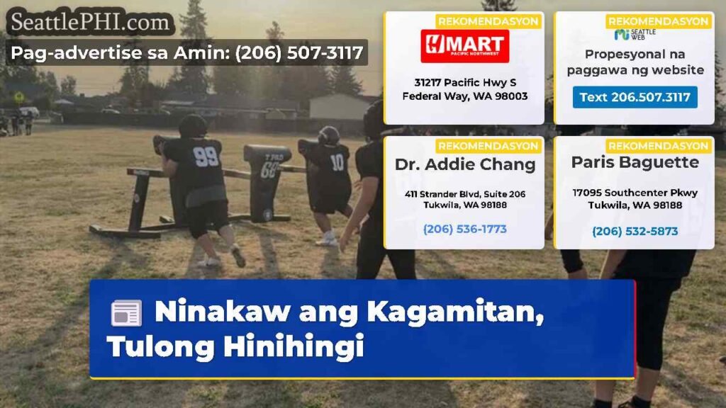 Ninakaw ang Kagamitan, Tulong Hinihingi