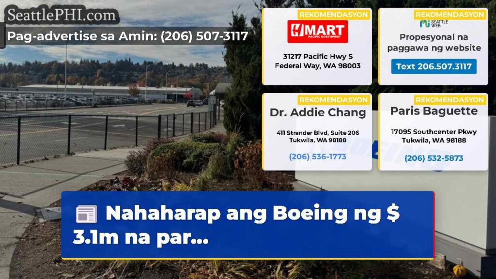 Nahaharap ang Boeing ng $ 3.1m na par...