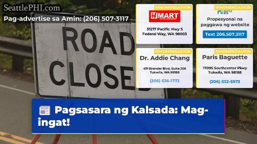 Pagsasara ng Kalsada: Mag-ingat!