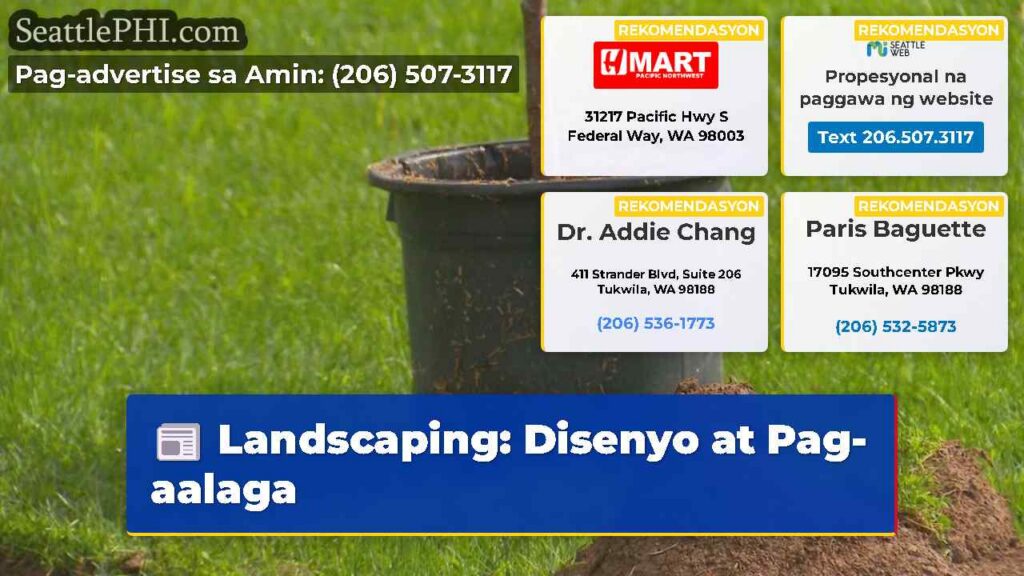Landscaping: Disenyo at Pag-aalaga