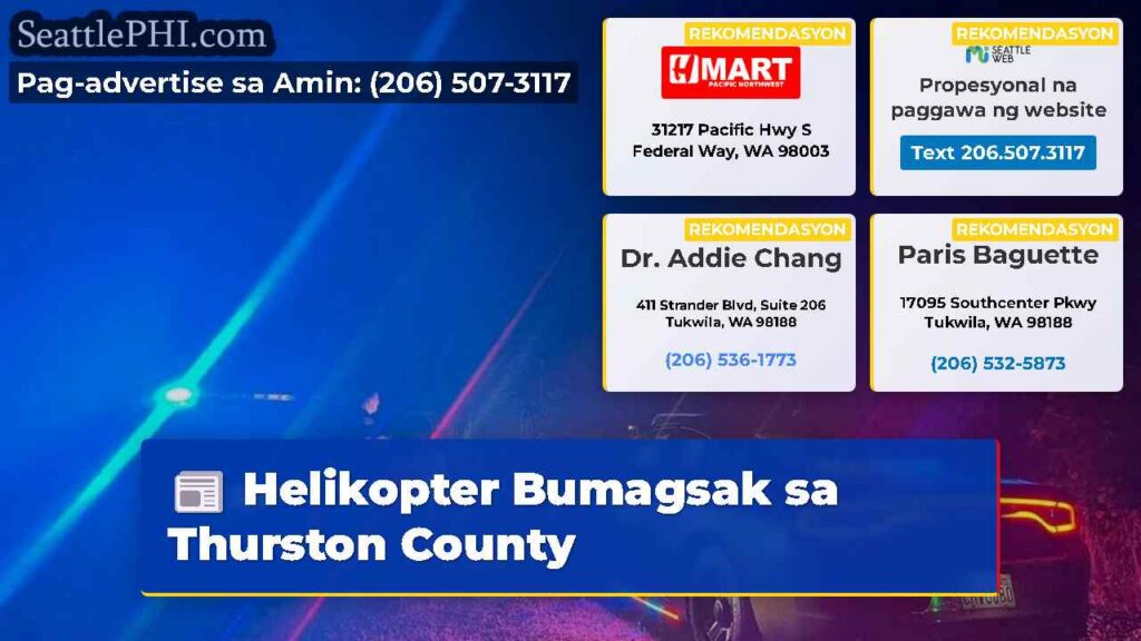 Helikopter Bumagsak sa Thurston County
