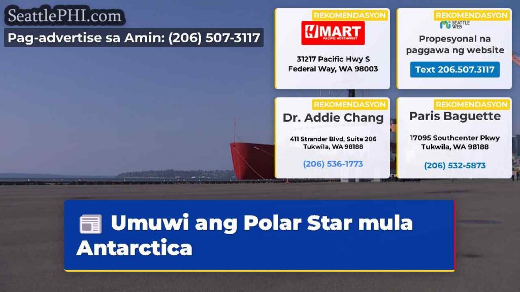 Umuwi ang Polar Star mula Antarctica