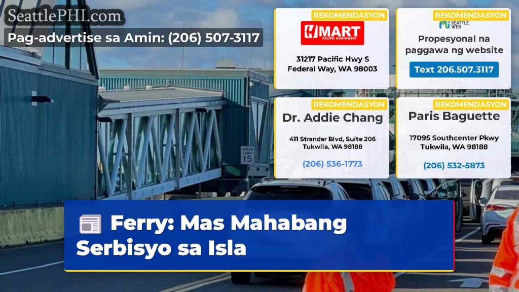 Ferry: Mas Mahabang Serbisyo sa Isla