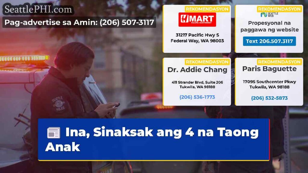 Ina, Sinaksak ang 4 na Taong Anak