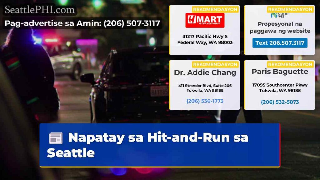 Napatay sa Hit-and-Run sa Seattle