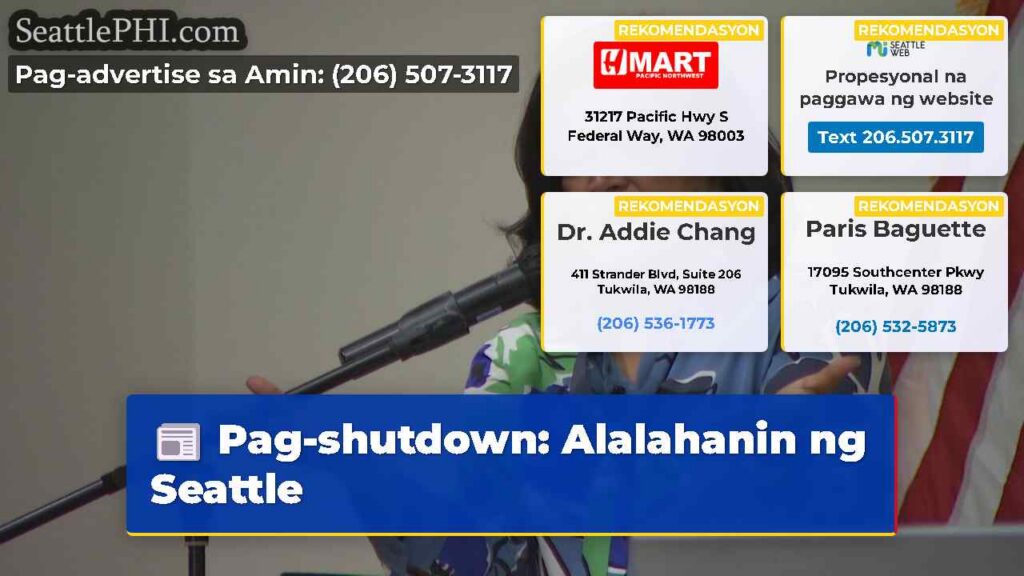 Pag-shutdown: Alalahanin ng Seattle