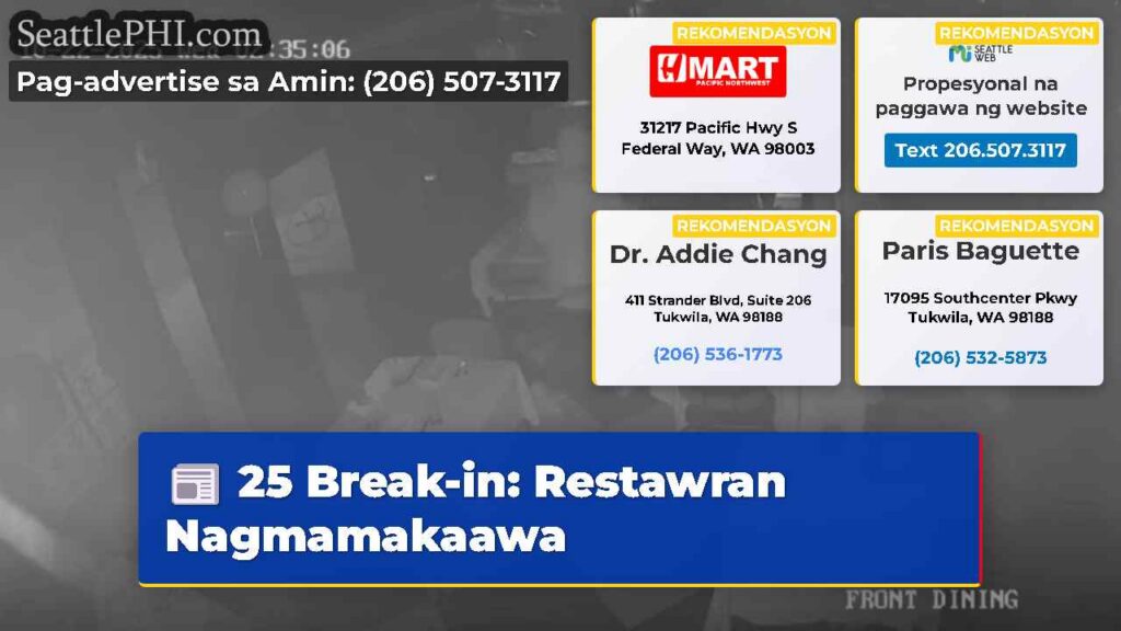 25 Break-in: Restawran Nagmamakaawa