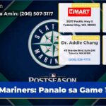 Mariners Panalo sa Game 1!