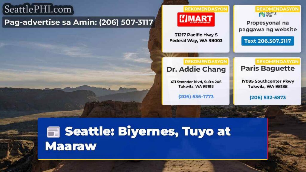 Seattle: Biyernes, Tuyo at Maaraw