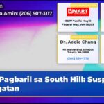 Pagbaril sa South Hill Suspek Sugatan