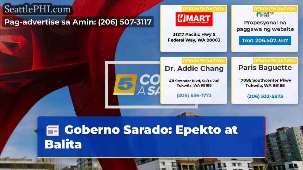 Goberno Sarado: Epekto at Balita