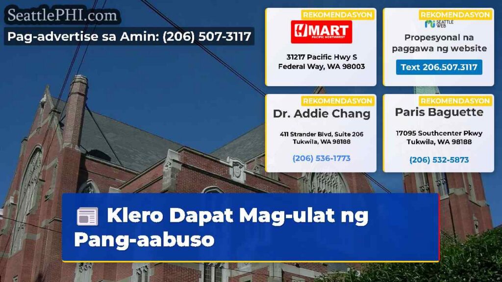 Klero Dapat Mag-ulat ng Pang-aabuso