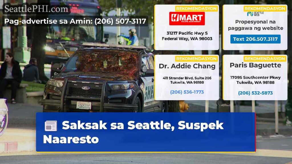 Saksak sa Seattle, Suspek Naaresto