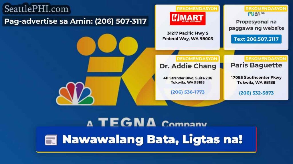 Nawawalang Bata, Ligtas na!