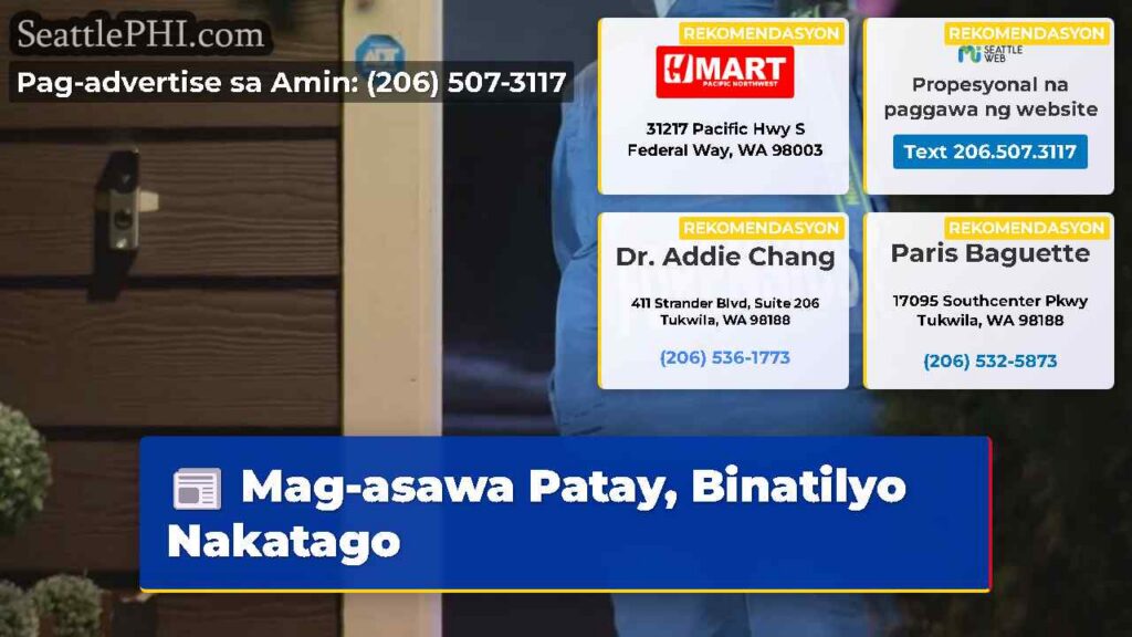 Mag-asawa Patay, Binatilyo Nakatago