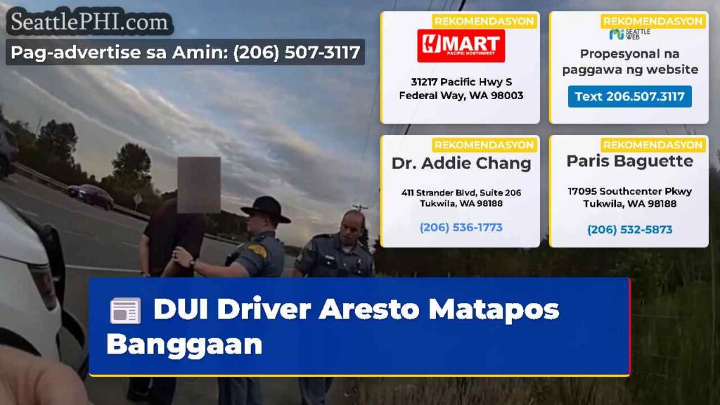 DUI Driver Aresto Matapos Banggaan