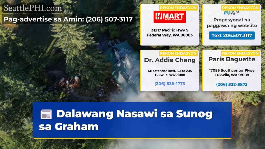 Dalawang Nasawi sa Sunog sa Graham