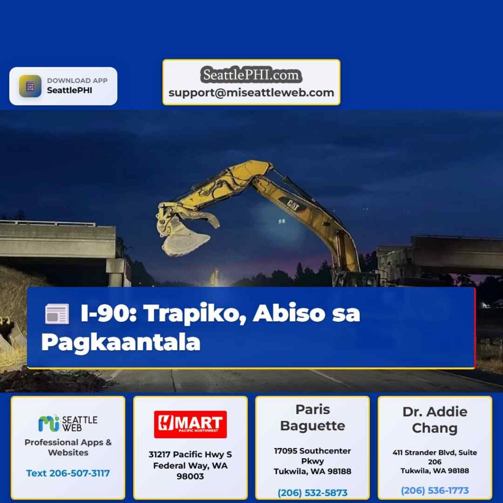 I-90: Trapiko, Abiso sa Pagkaantala