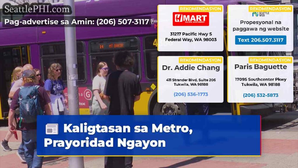 Kaligtasan sa Metro, Prayoridad Ngayon