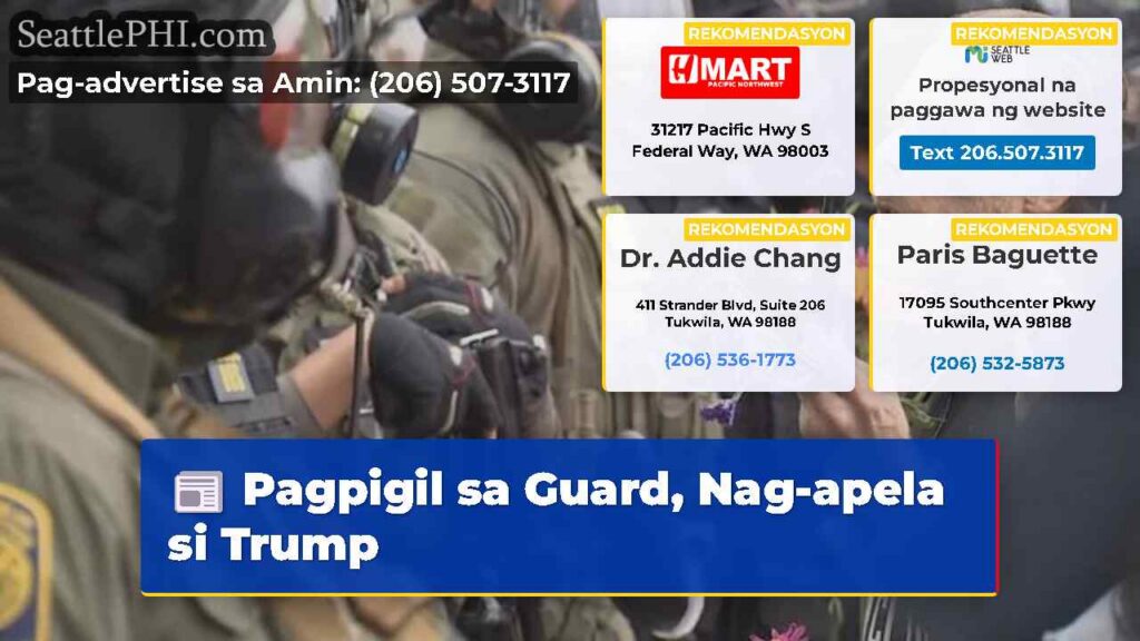 Pagpigil sa Guard, Nag-apela si Trump