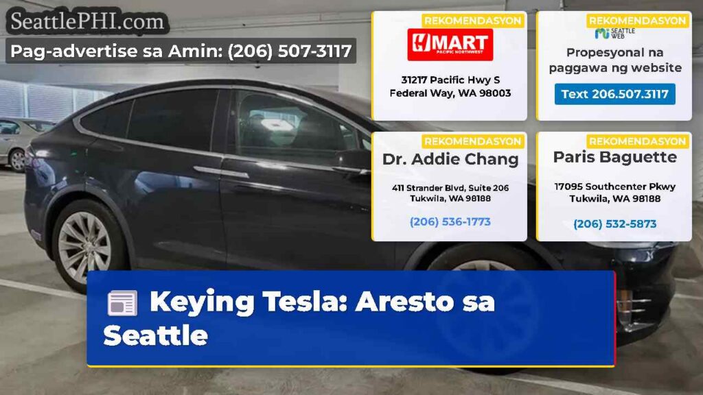 Keying Tesla: Aresto sa Seattle