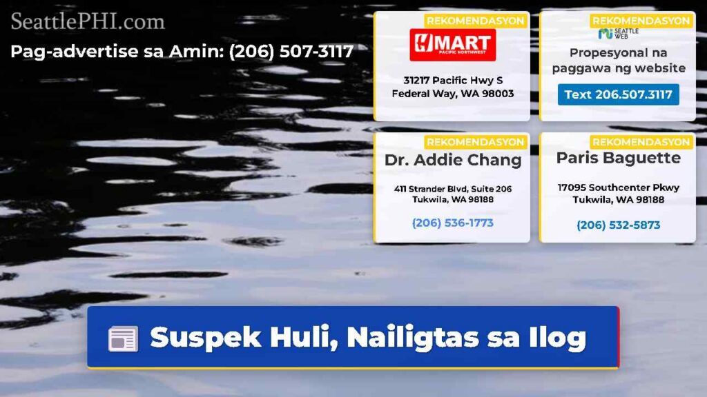 Suspek Huli, Nailigtas sa Ilog