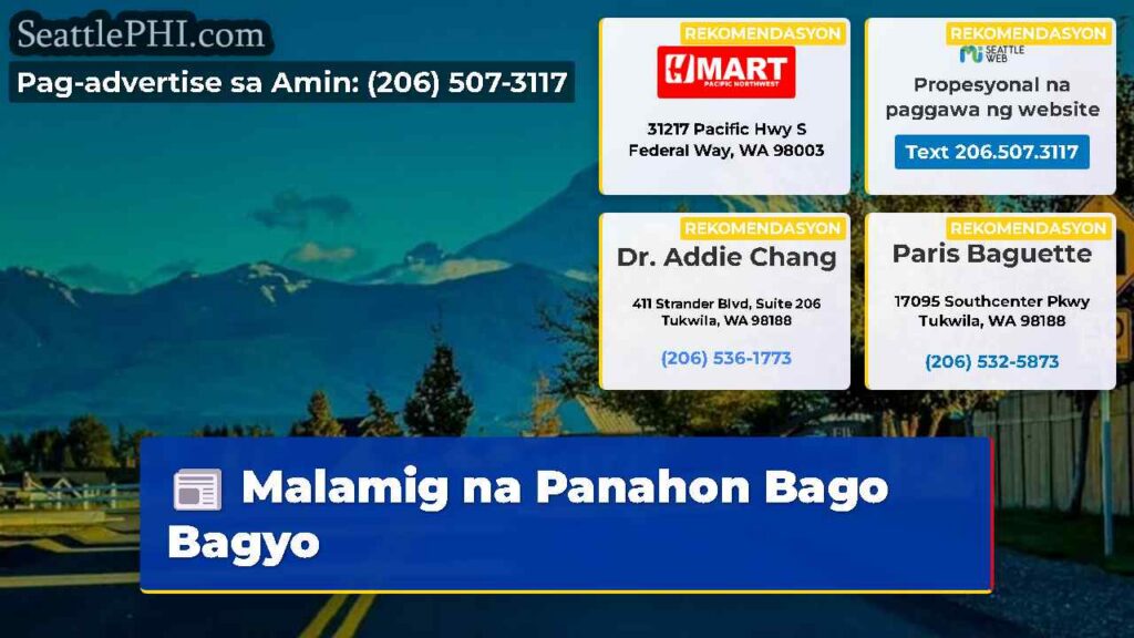 Malamig na Panahon Bago Bagyo