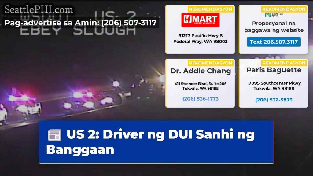 US 2: Driver ng DUI Sanhi ng Banggaan