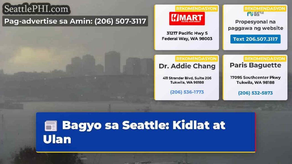 Bagyo sa Seattle: Kidlat at Ulan