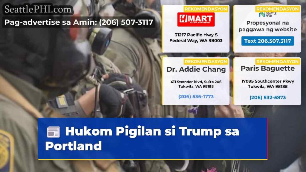 Hukom Pigilan si Trump sa Portland