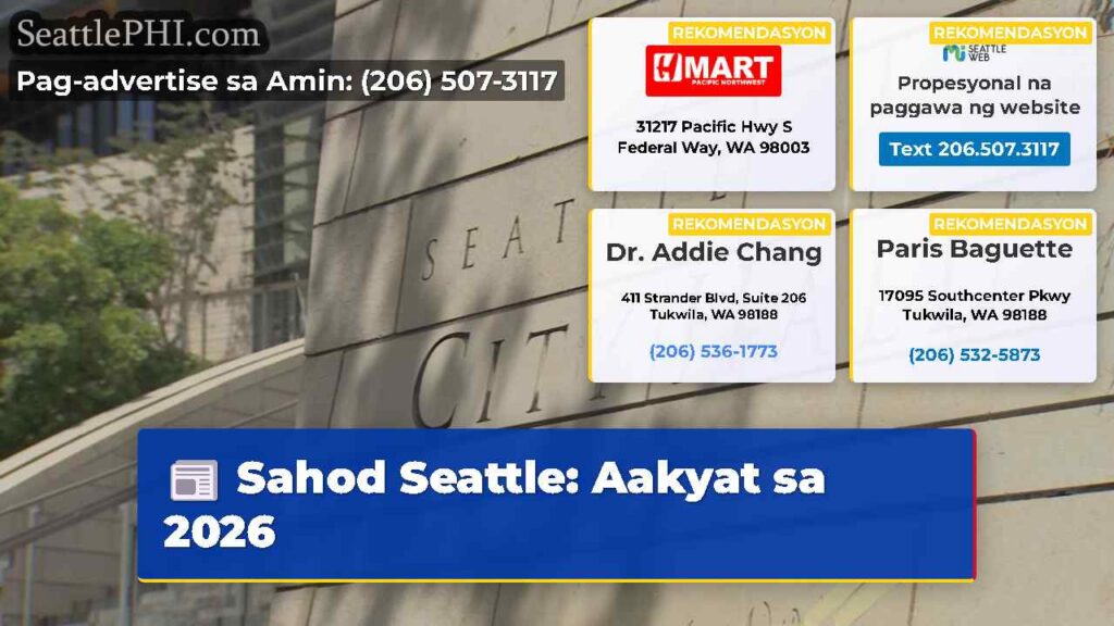 Sahod Seattle: Aakyat sa 2026