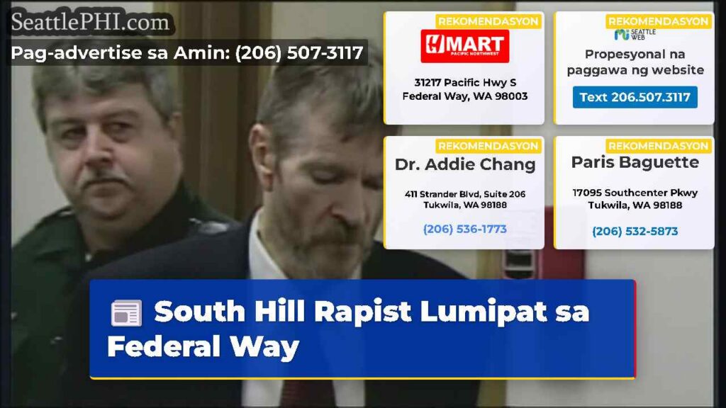 South Hill Rapist Lumipat sa Federal Way