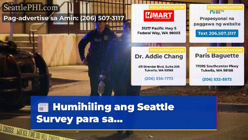 Humihiling ang Seattle Survey para sa...