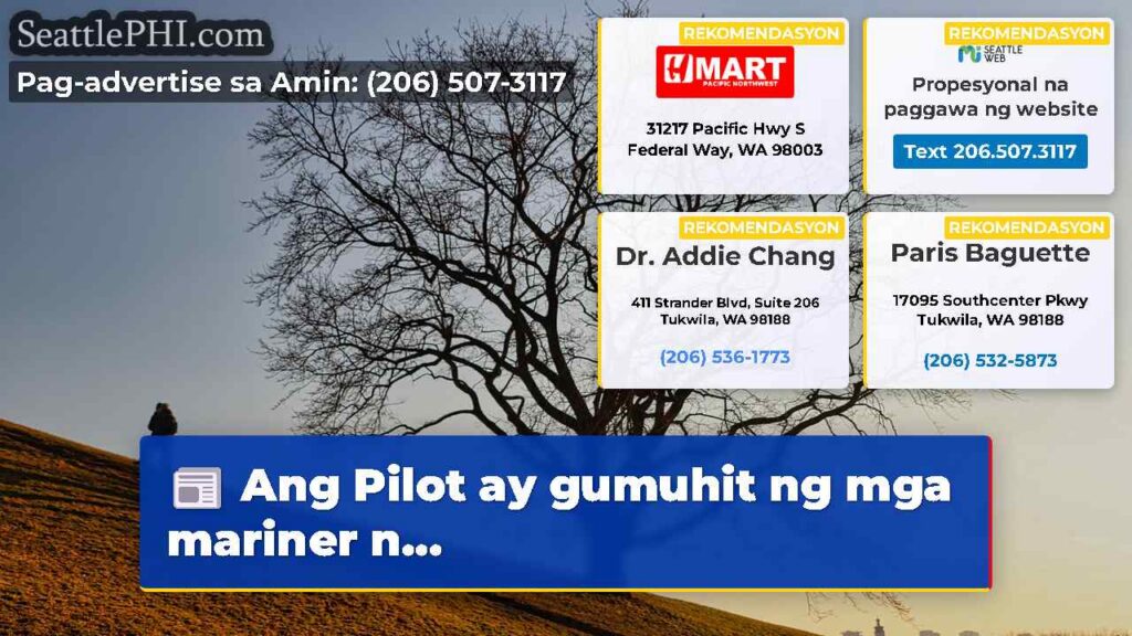 Ang Pilot ay gumuhit ng mga mariner n...