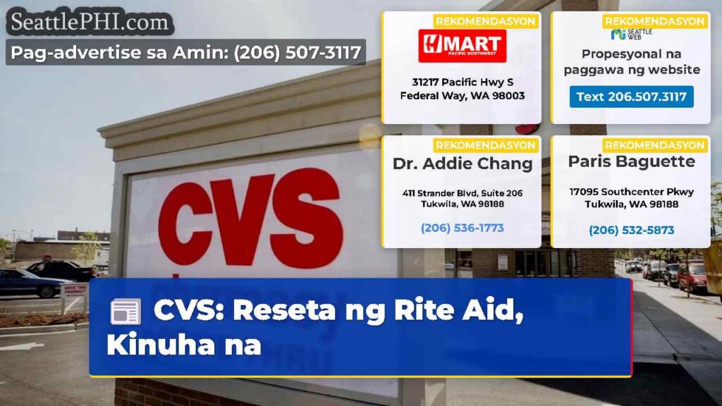 CVS: Reseta ng Rite Aid, Kinuha na