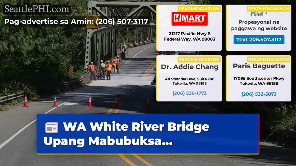 WA White River Bridge Upang Mabubuksa...