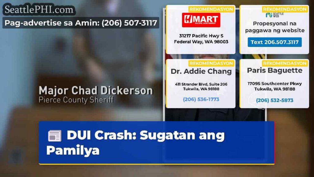 DUI Crash: Sugatan ang Pamilya