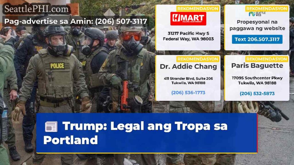 Trump: Legal ang Tropa sa Portland