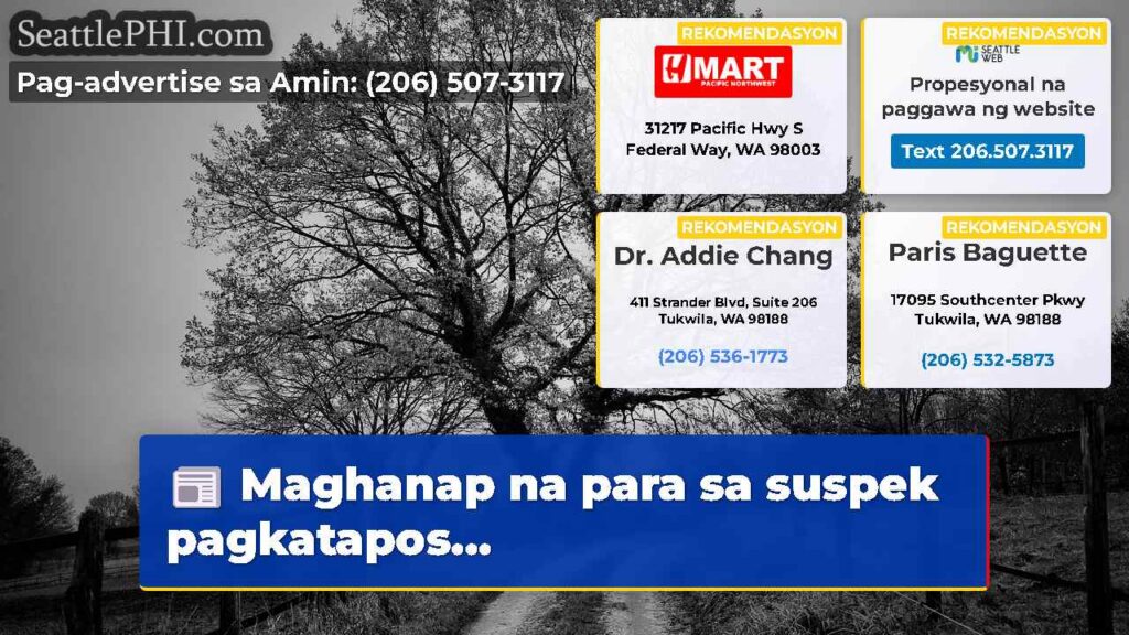 Maghanap na para sa suspek pagkatapos...