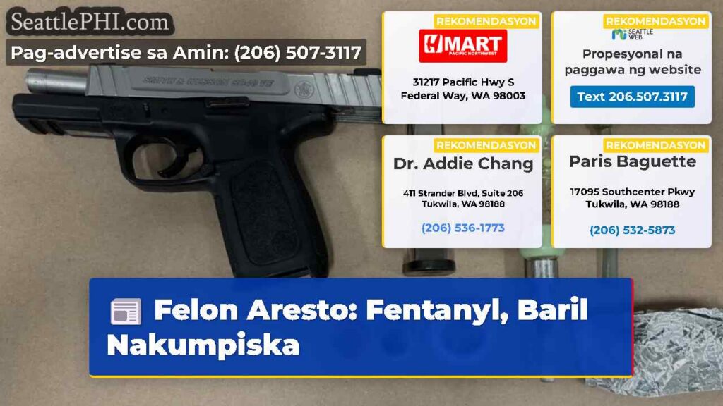 Felon Aresto: Fentanyl, Baril Nakumpiska