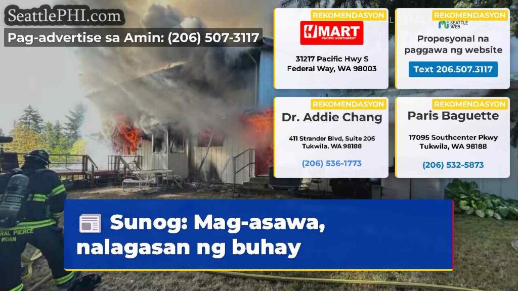 Sunog: Mag-asawa, nalagasan ng buhay