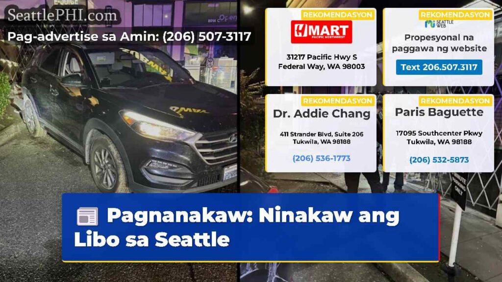 Pagnanakaw: Ninakaw ang Libo sa Seattle