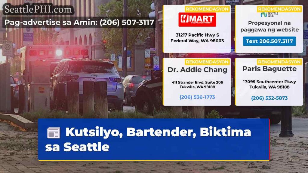 Kutsilyo, Bartender, Biktima sa Seattle