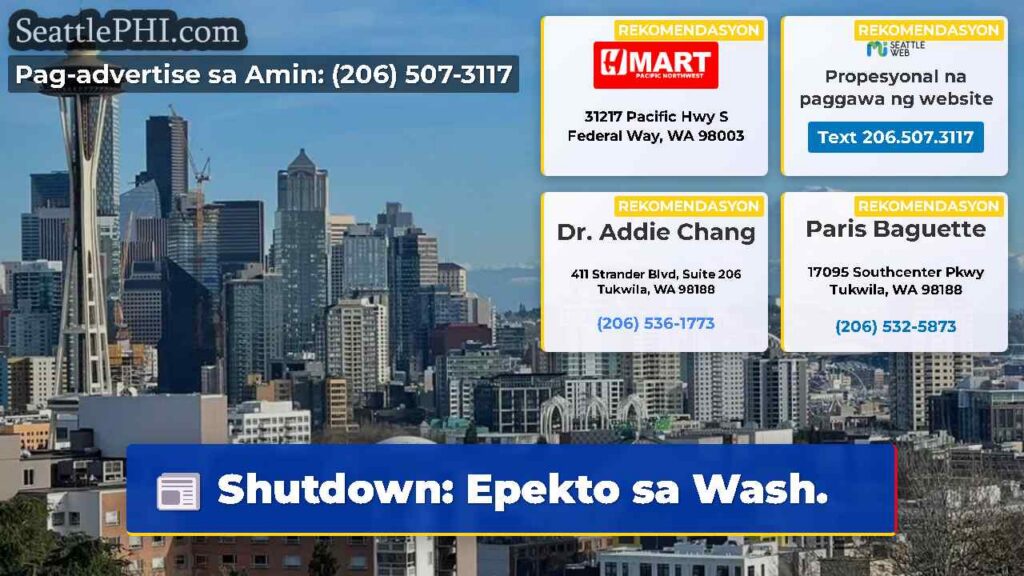 Shutdown: Epekto sa Wash.