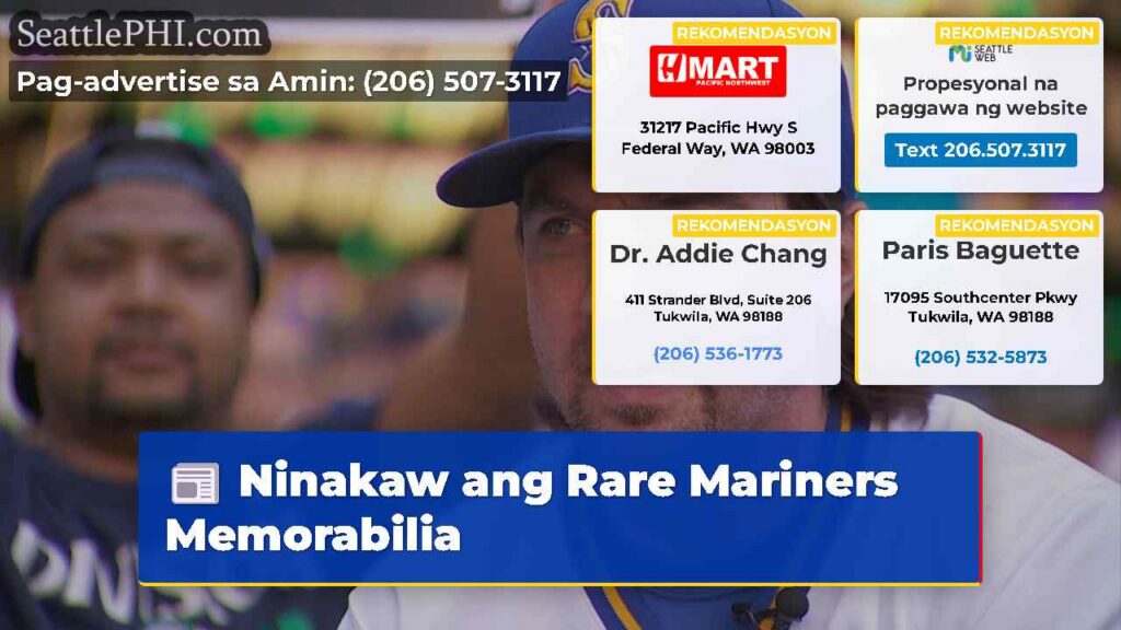 Ninakaw ang Rare Mariners Memorabilia